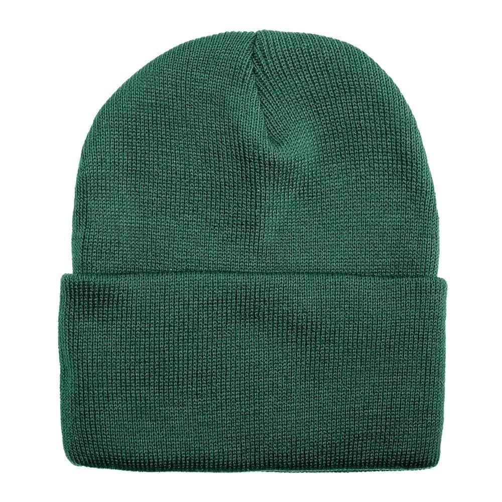 USA Made Solid Knit Ski Hat Forest Green,  99C176-HGR