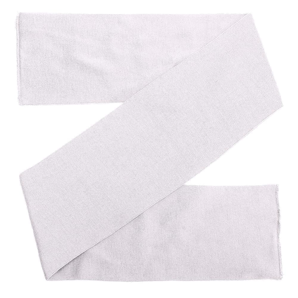 USA Made Knit 6 Inch Scarf White,  99S606-WHT
