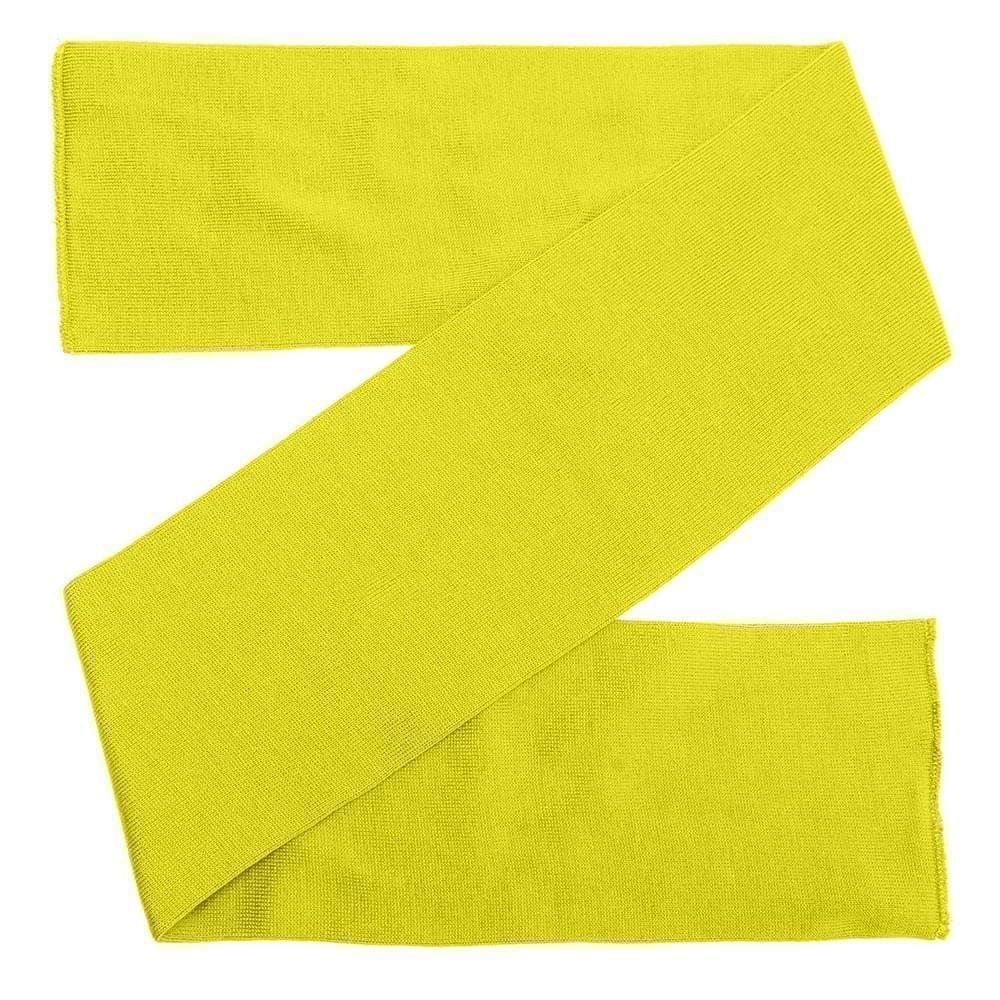 USA Made Knit 8 Inch Scarf Safety Yellow,  99S608-SYL