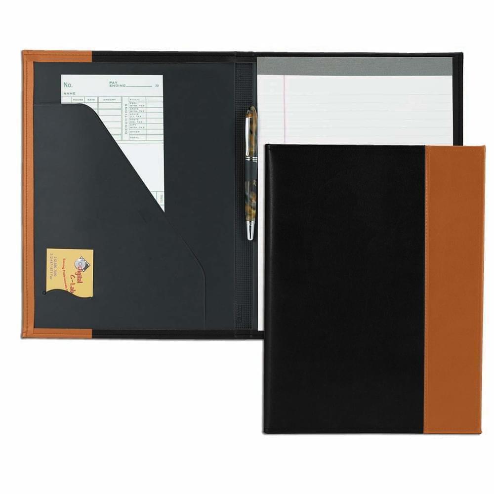 Manhattan Letter Folder-Matte-Black / Tan