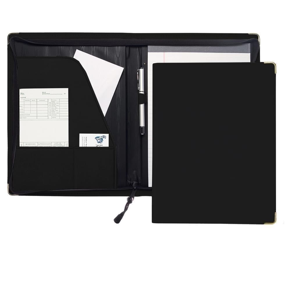 Prestige Letter Zipper Folder-Polished-Black