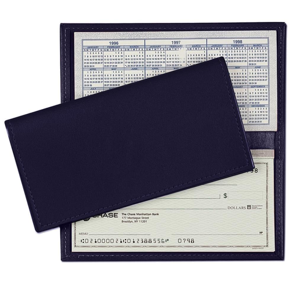 Checkbook Cover-Polished-Navy