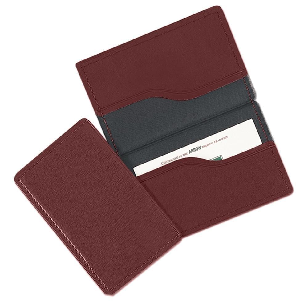 Deluxe Calling Card Case-Polished-Burgundy