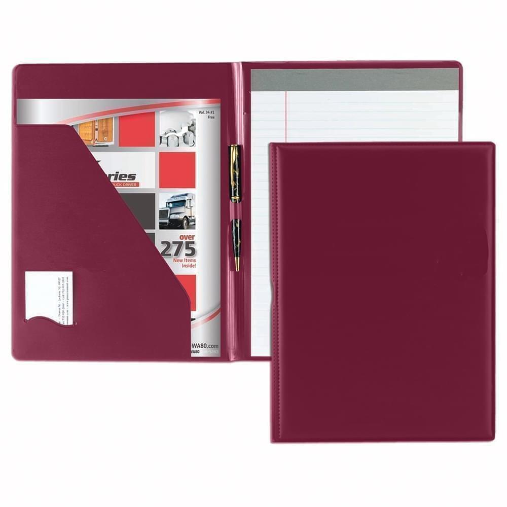Sealed Letter Folder-Suedene-Burgundy
