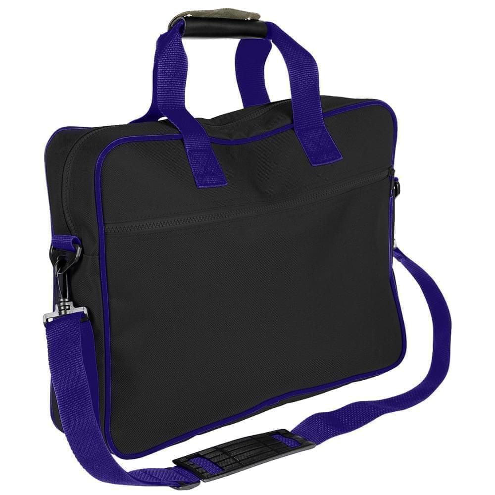 USA Made Nylon Poly Notebook Sleeves, Black-Purple, CPKVA59PO1