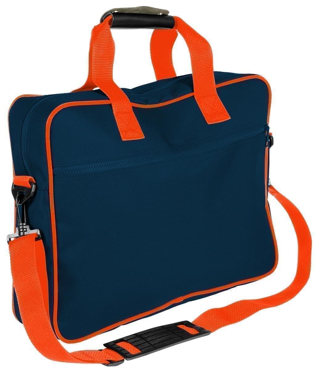 USA Made Nylon Poly Notebook Sleeves, Navy-Orange, CPKVA59PW0
