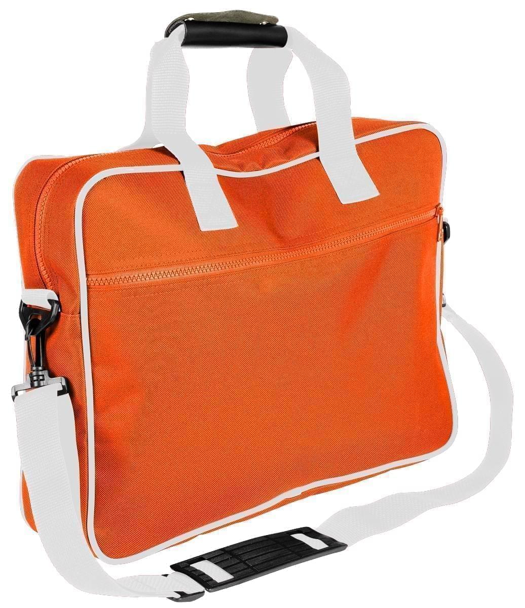 USA Made Nylon Poly Notebook Sleeves, Orange-White, CPKVA59PX4