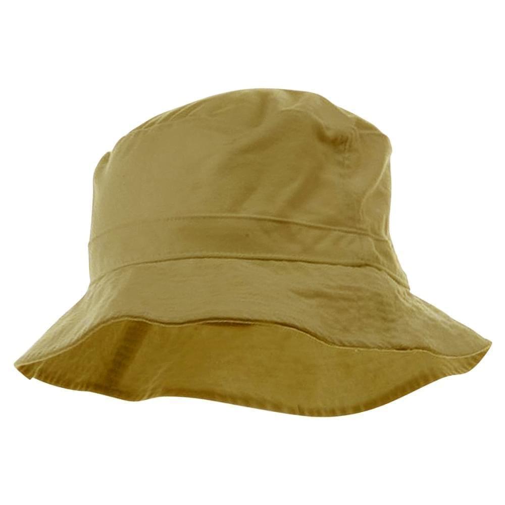 Khaki Cotton Twill Bucket Hat Baseball Hats Caps USA Made by Unionwear