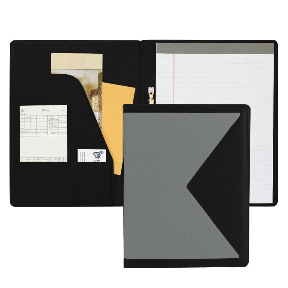 Edge Letter Folder-600 Denier Nylon and Faux Leather Vinyl-Grey / Black