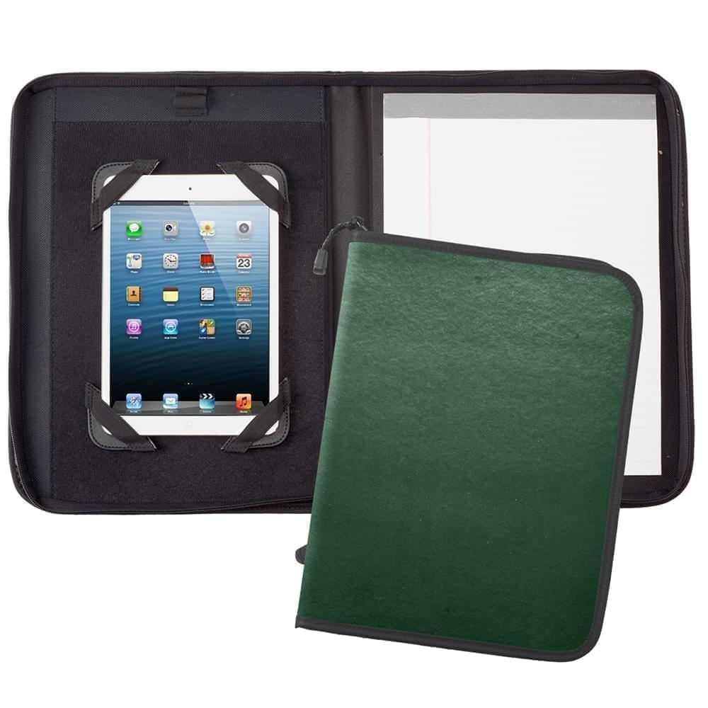 Tribeca Tablet Folder W/Zipper Closure-Matte-Hunter