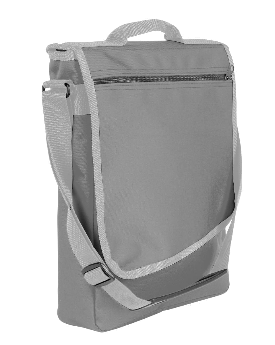 USA Made Nylon Poly Laptop Bags, Grey-Grey, LHCBA29A1U
