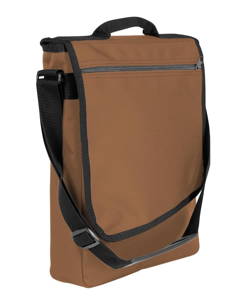 USA Made Nylon Poly Laptop Bags, Khaki-Black, LHCBA29A2R