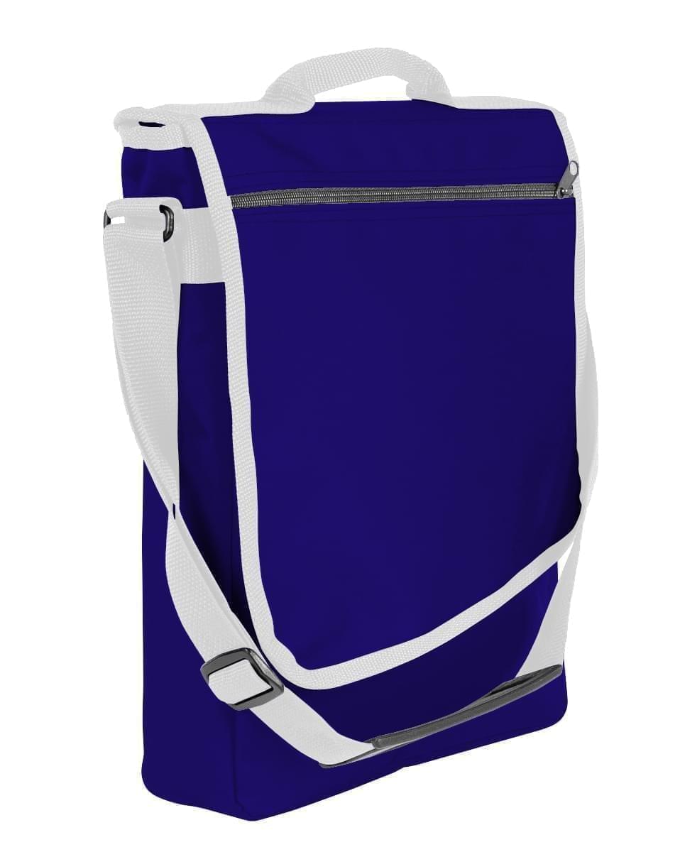 USA Made Nylon Poly Laptop Bags, Purple-White, LHCBA29AY4