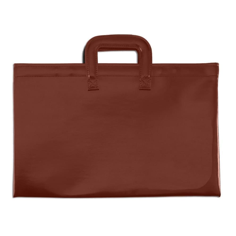 Briefcase With Luggage Handles-Matte-Brown
