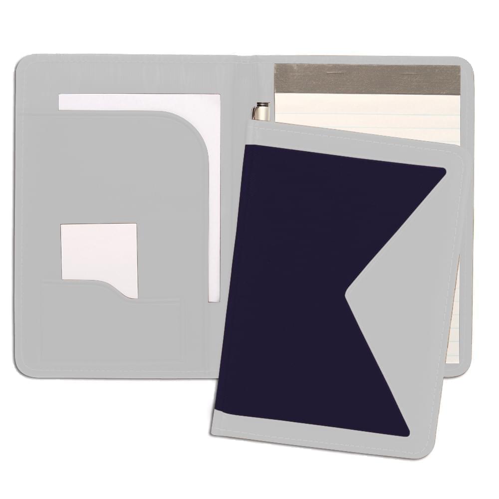 Edge Junior Folder-600 Denier Nylon and Faux Leather Vinyl-Navy / White