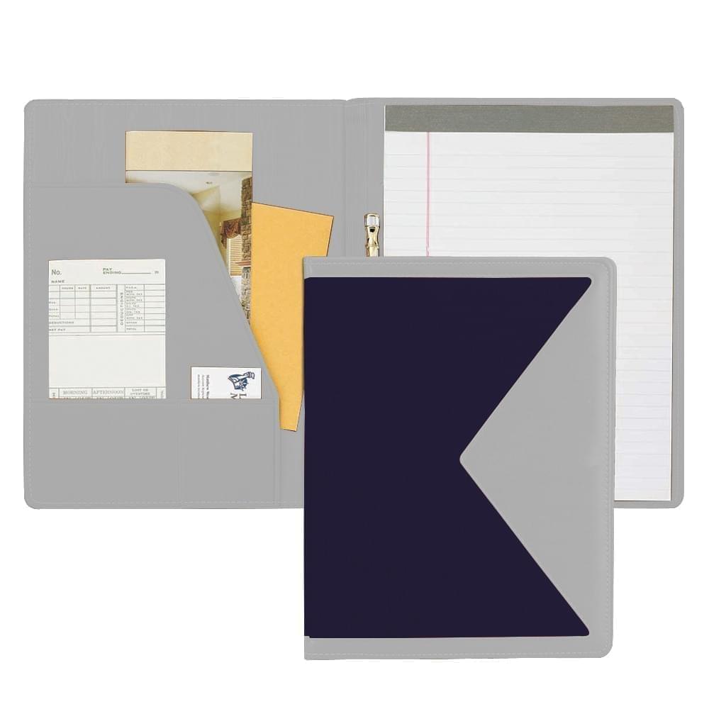 Edge Letter Folder-600 Denier Nylon and Faux Leather Vinyl-Navy / White