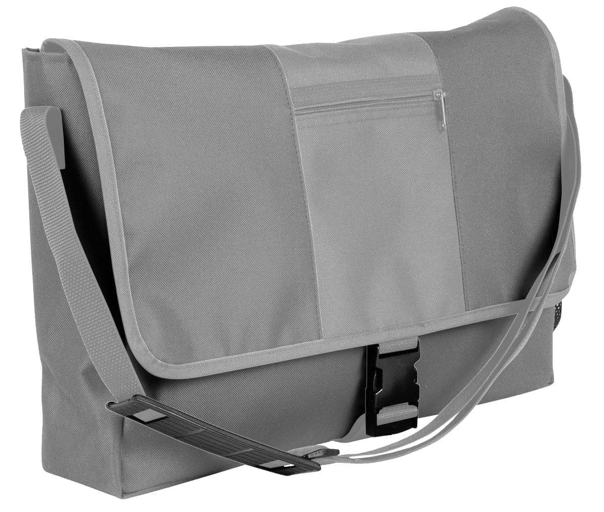 USA Made Nylon Poly Dad Shoulder Bags, Grey-Grey, OHEDA19A1N