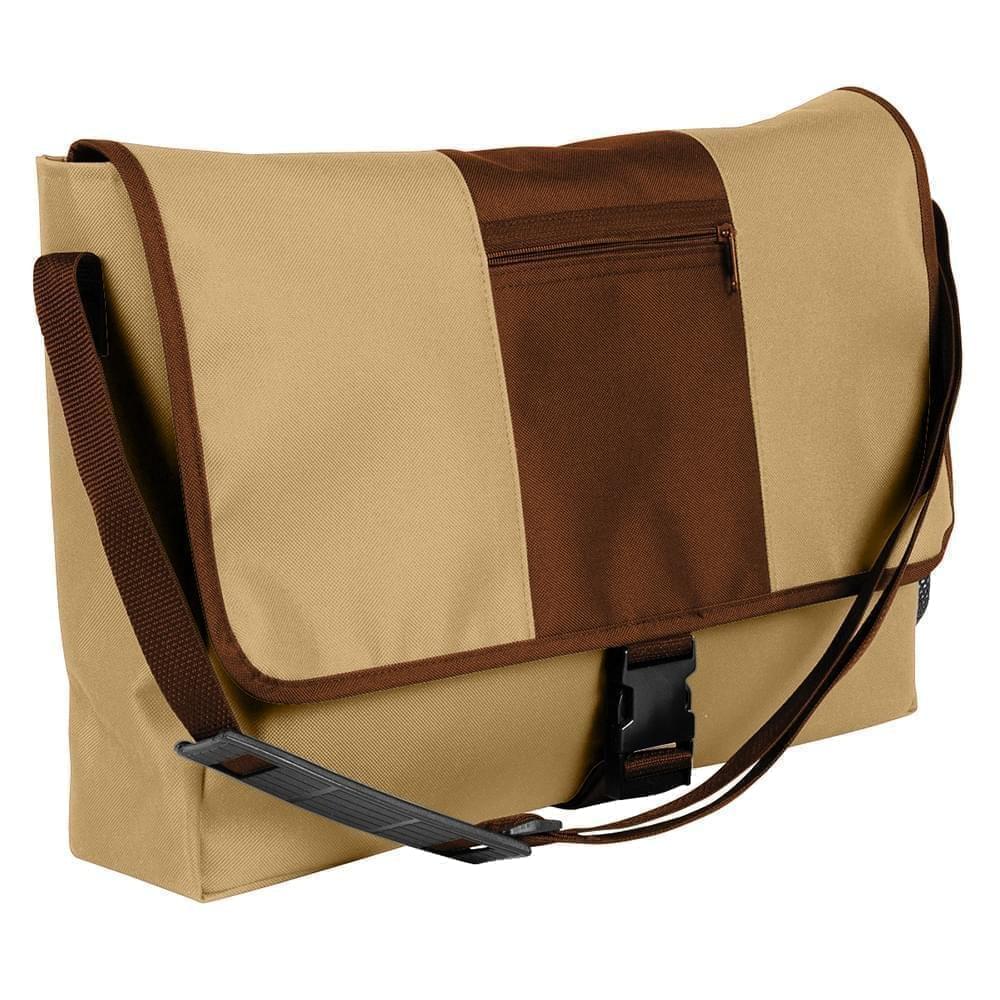 USA Made Nylon Poly Dad Shoulder Bags, Khaki-Brown, OHEDA19A2D