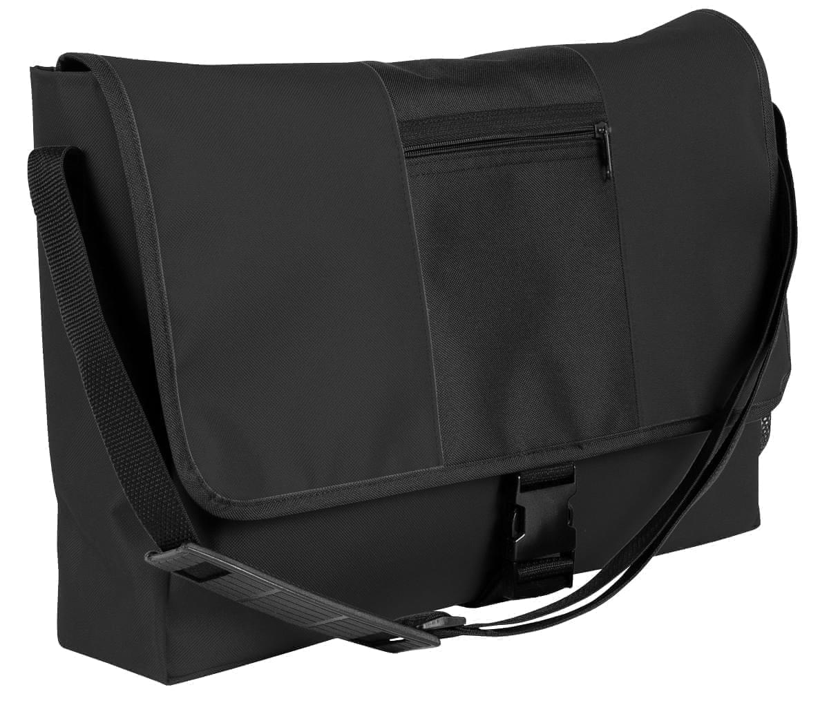 USA Made Nylon Poly Dad Shoulder Bags, Black-Black, OHEDA19AOC