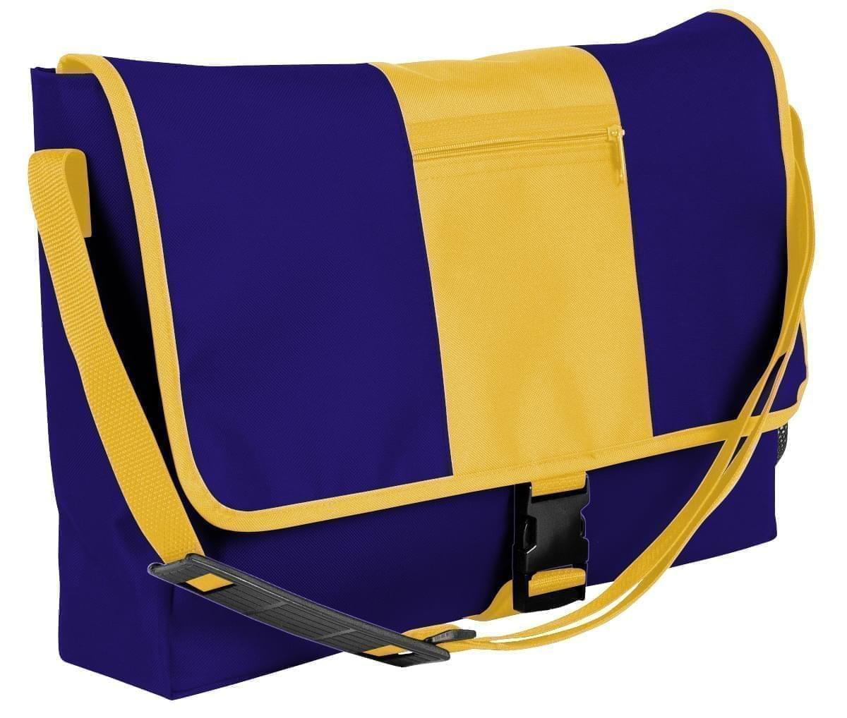 USA Made Nylon Poly Dad Shoulder Bags, Purple-Gold, OHEDA19AYQ