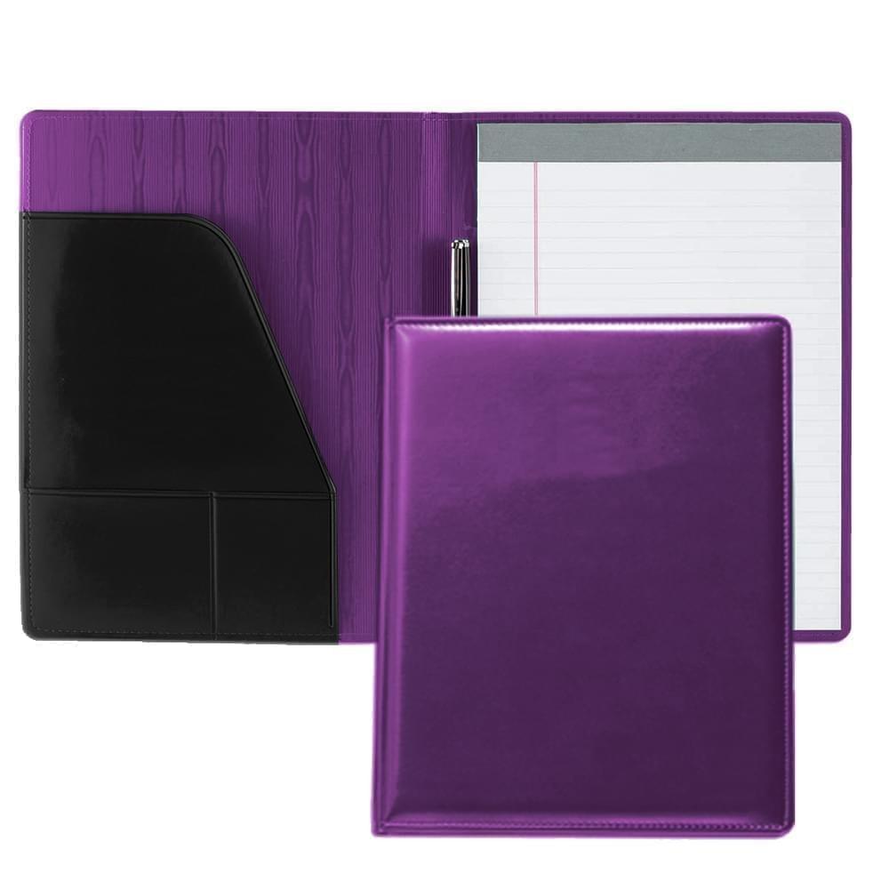 Grainedge Letter Folder-Faux Leather Vinyl-Purple