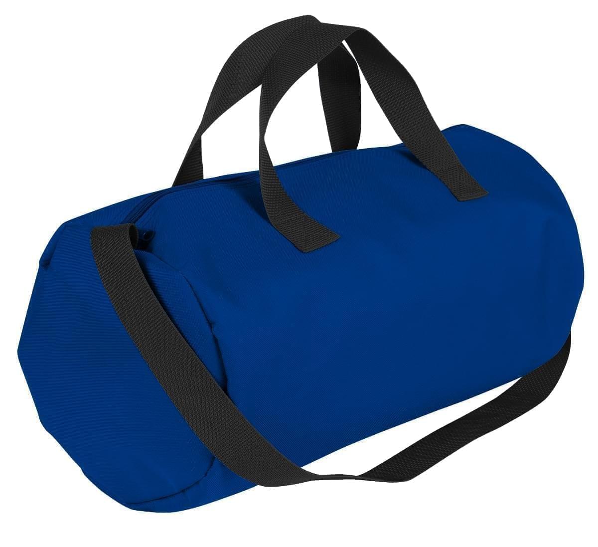USA Made Nylon Poly Gym Roll Bags, Royal Blue-Black, ROCX31AA0R