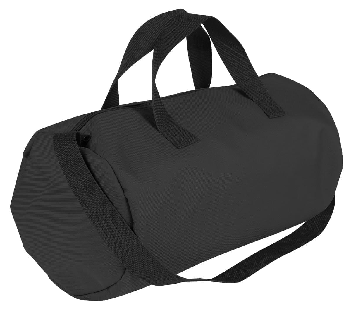 USA Made Nylon Poly Gym Roll Bags, Black-Black, ROCX31AAOR