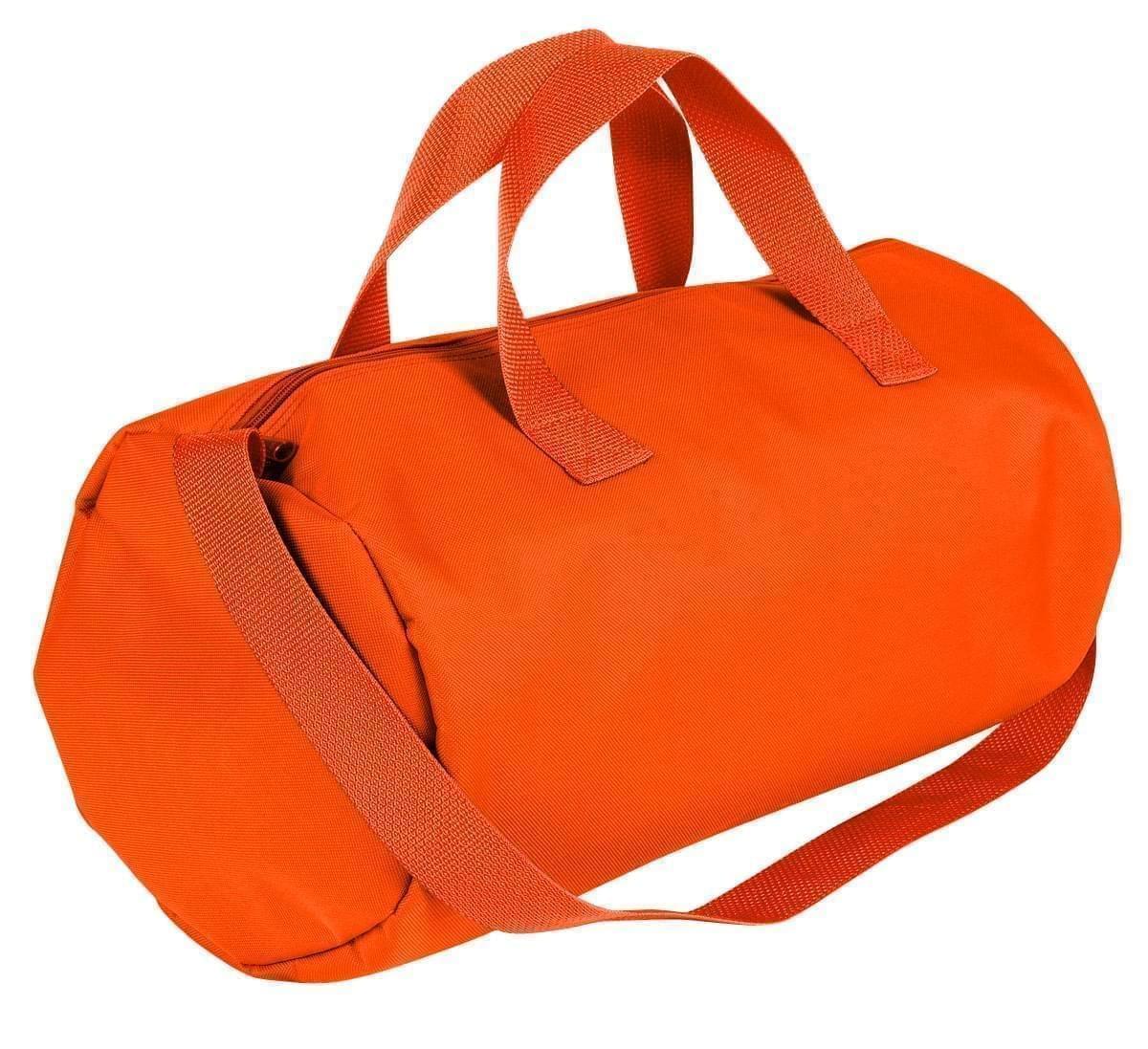 USA Made Nylon Poly Gym Roll Bags, Orange-Orange, ROCX31AAX0