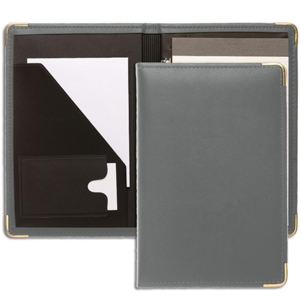 Noble Junior Folder-Faux Leather Vinyl-Silver