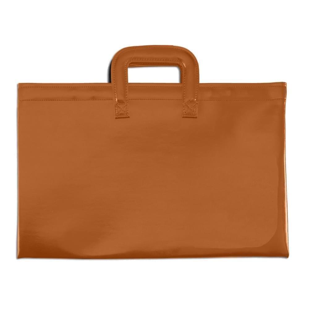 Briefcase With Luggage Handles-Matte-Tan