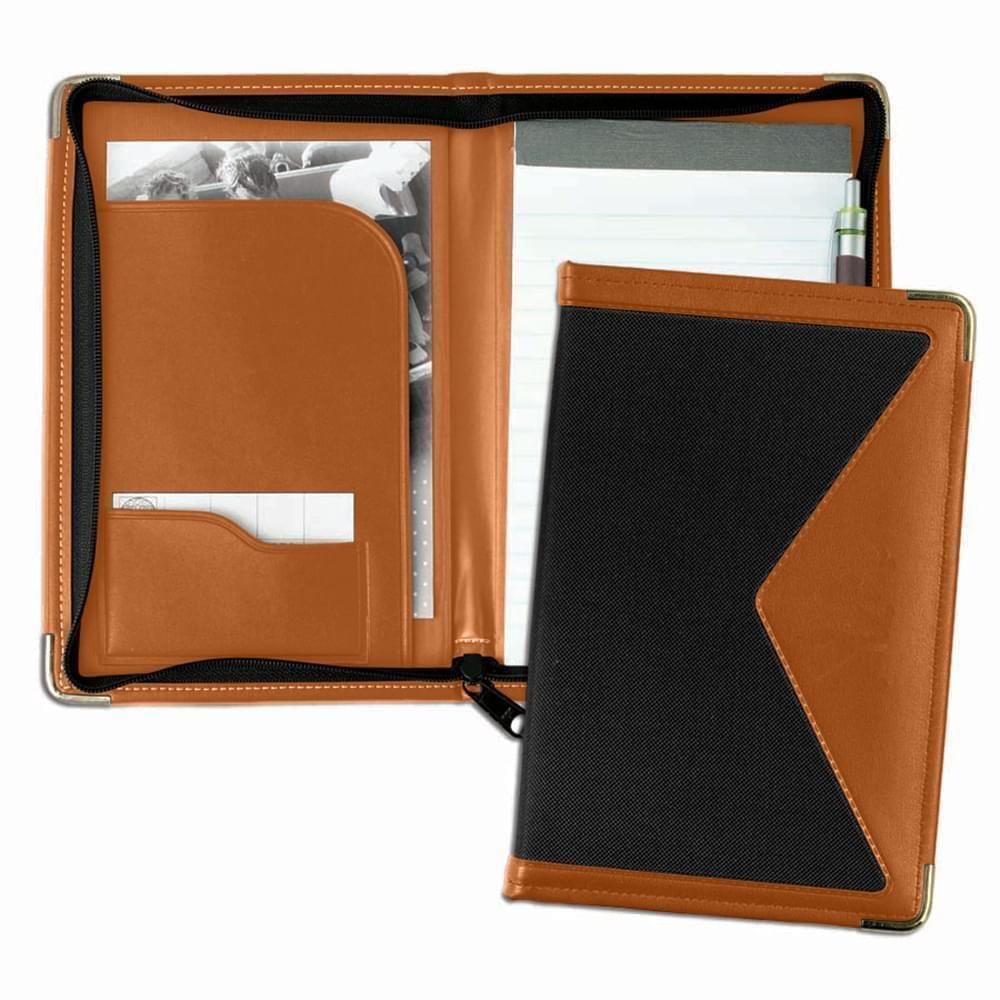 Edge Junior Zipper Folder-Matte-Tan / Black