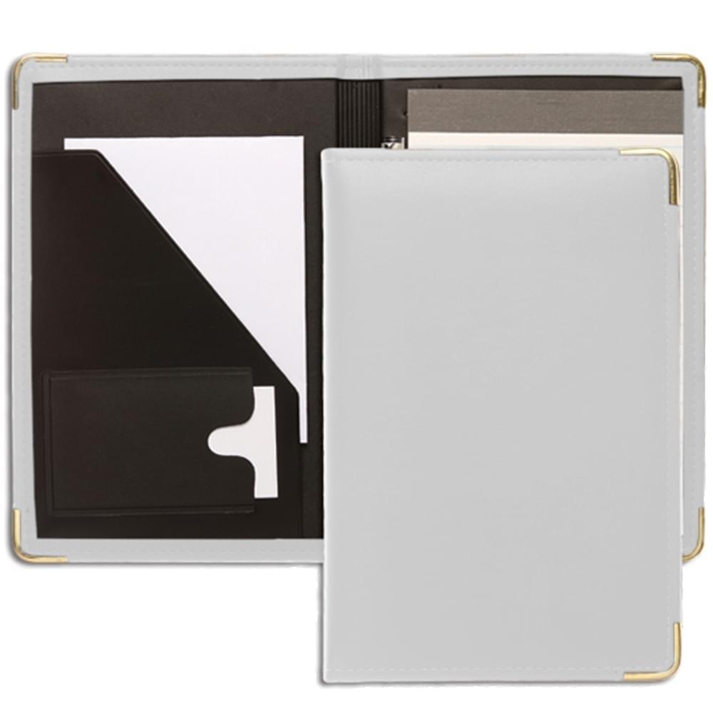 Noble Junior Folder-Faux Leather Vinyl-White