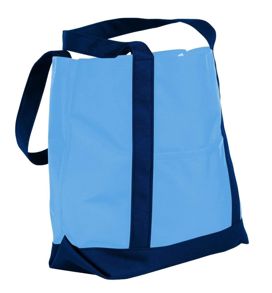 USA Made Nylon Poly Boat Tote Bags, Columbia-Navy, XAACL1UAUI