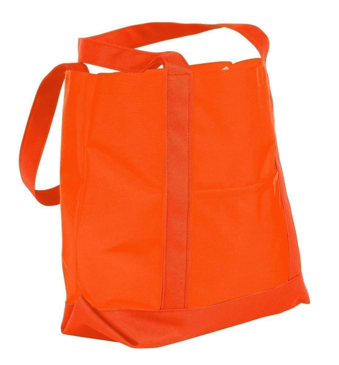 USA Made Nylon Poly Boat Tote Bags, Orange-Orange, XAACL1UAXJ
