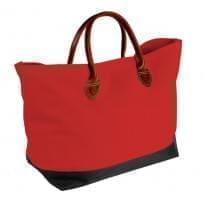 Leather Handle Tote-Canvas-24x13x8