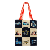 Full Bleed Printed Handle Canvas Flat Tote