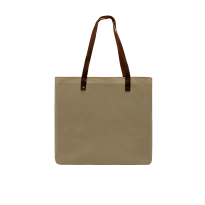 Leather Handle Natural Canvas T Bottom
