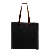 Leather Handle Domestic Twill Gusset