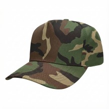 Olive Woodland Solid 5 Panel Hi Woodland Snapback Baseball Cap