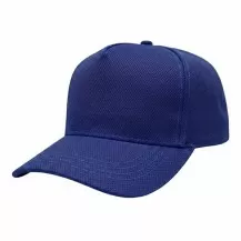 USA-made 5S Royal Blue Diamond Pro baseball cap, 3q view, manufactured in Newark NJ