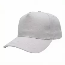 USA-made 5S White Ripstop baseball cap, 3q view, manufactured in Newark NJ