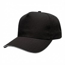 Black-Light Gray Sandwich Hi 5 Ripstop Snapback Baseball Cap