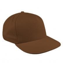 Brown Denim Self Strap Skate Hat
