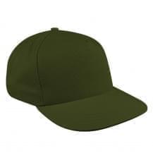 Olive Green Ripstop Self Strap Skate Hat