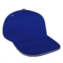 Royal Blue-Light Gray Ripstop Snapback Skate Hat