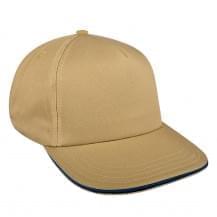 Khaki-Navy Twill Snapback Skate Hat