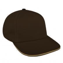 Black-Khaki Brushed Velcro Skate Hat