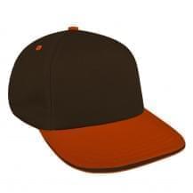 Black-Blaze Orange Twill Self Strap Skate Hat
