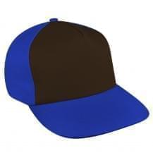 Black-Royal Blue Ripstop Velcro Skate Hat