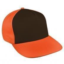 Black-Orange Canvas Slide Buckle Skate Hat